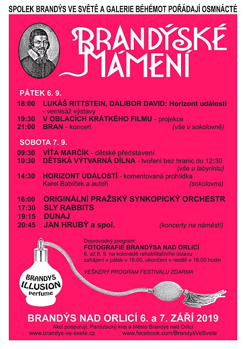 plakát festivalu Brandýské mámení 2019